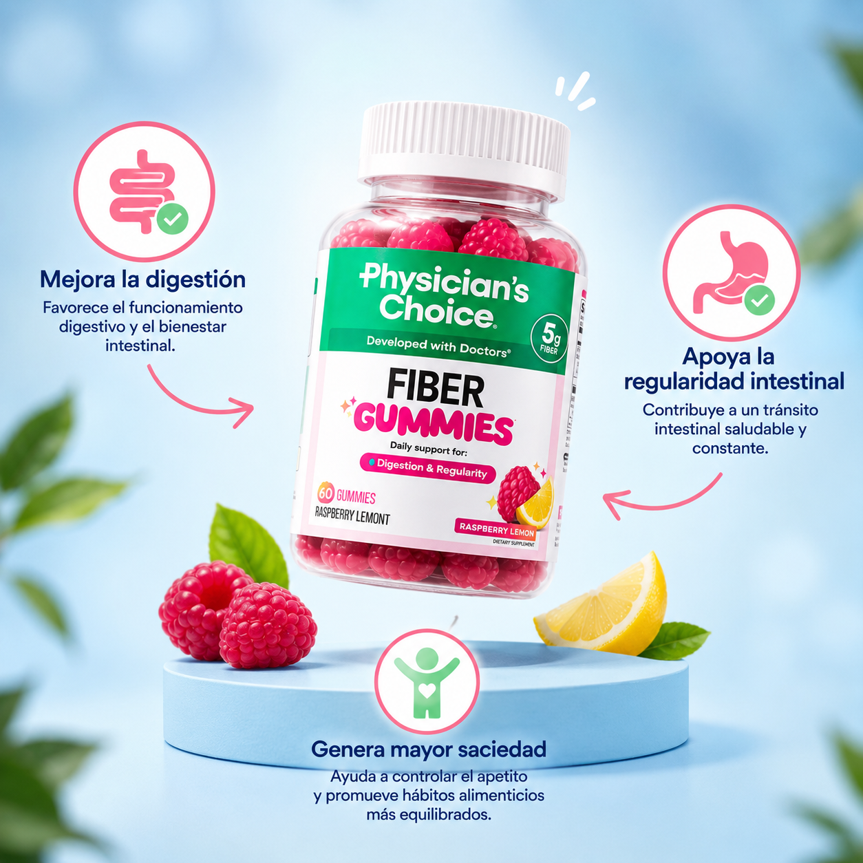 Fiber Gummies: Más fibra para tu bienestar.